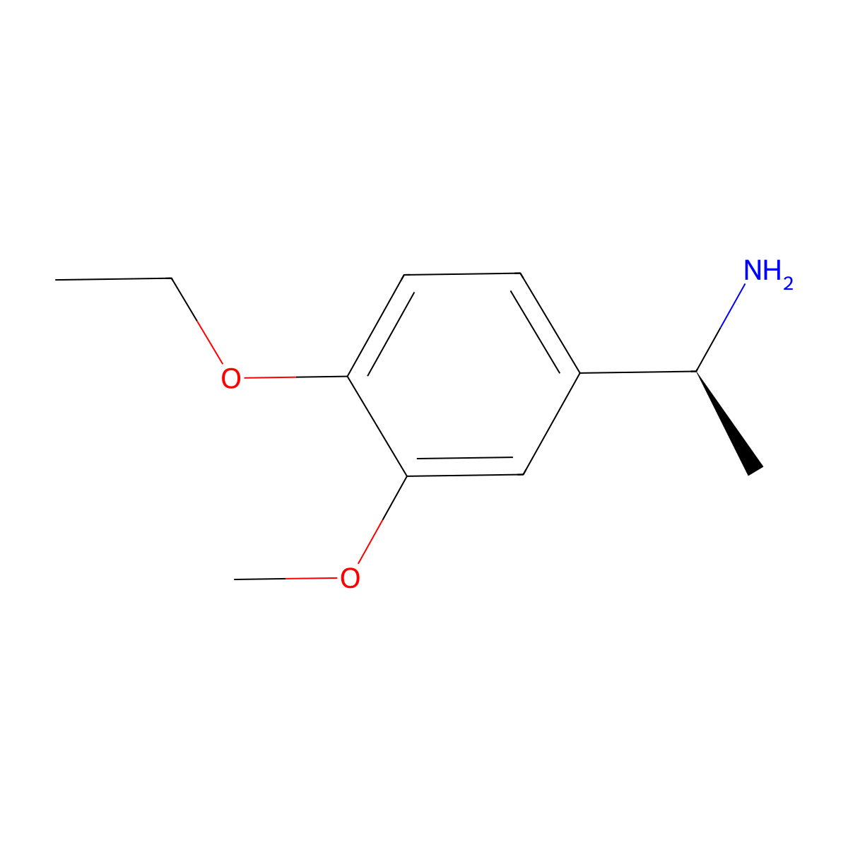 (S)-1-(4-Ethoxy-3-methoxyphenyl)ethan-1-amine molecular structure, CAS 1212969-40-8