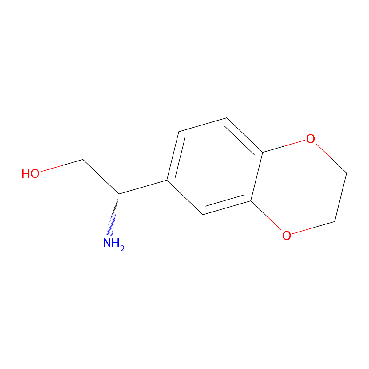 (2s)-2-Amino-2-(2,3-dihydro-1,4-benzodioxin-7-yl)ethanol molecular structure, CAS 1212972-65-0