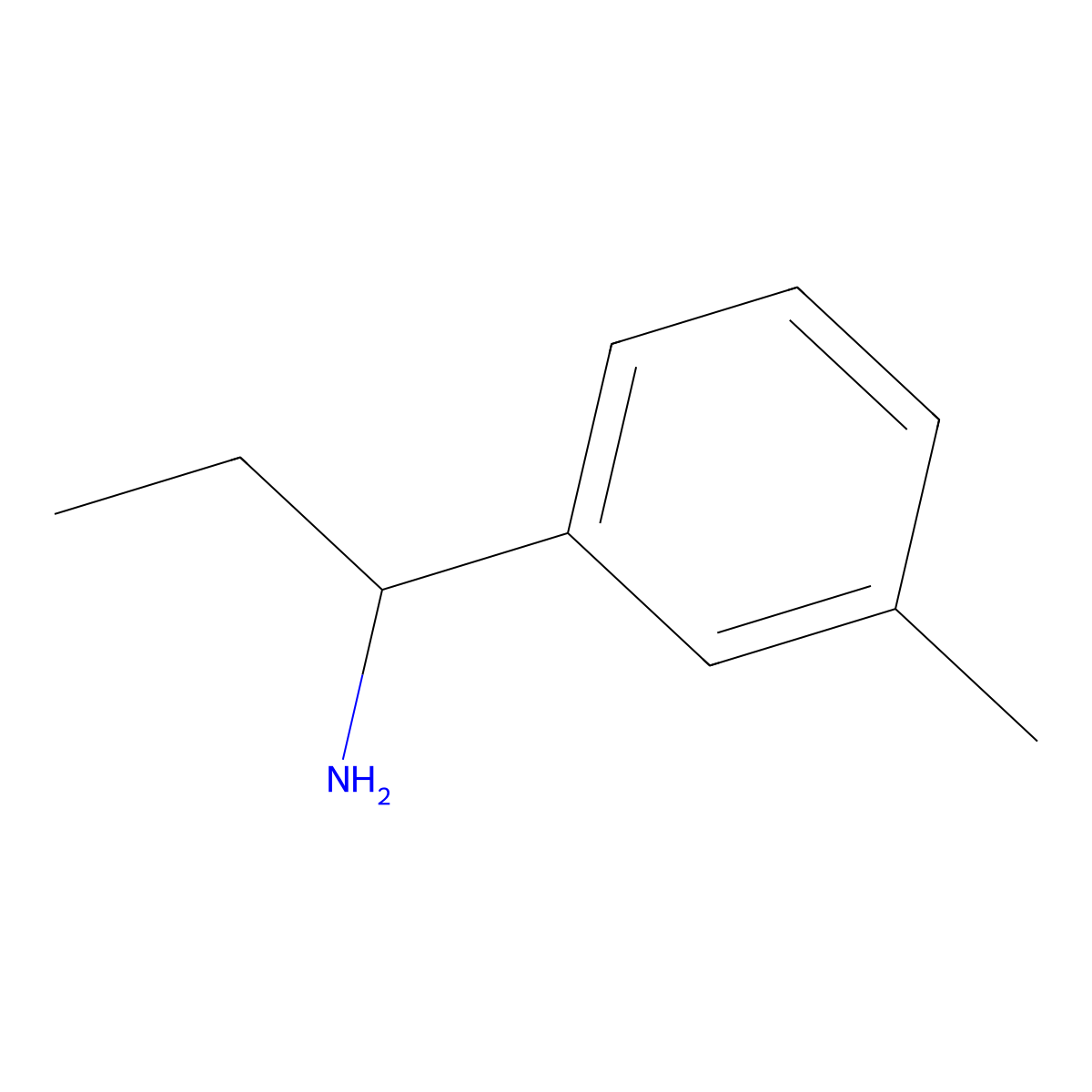 (1S)-1-(3-Methylphenyl)propylamine molecular structure, CAS 1212973-31-3