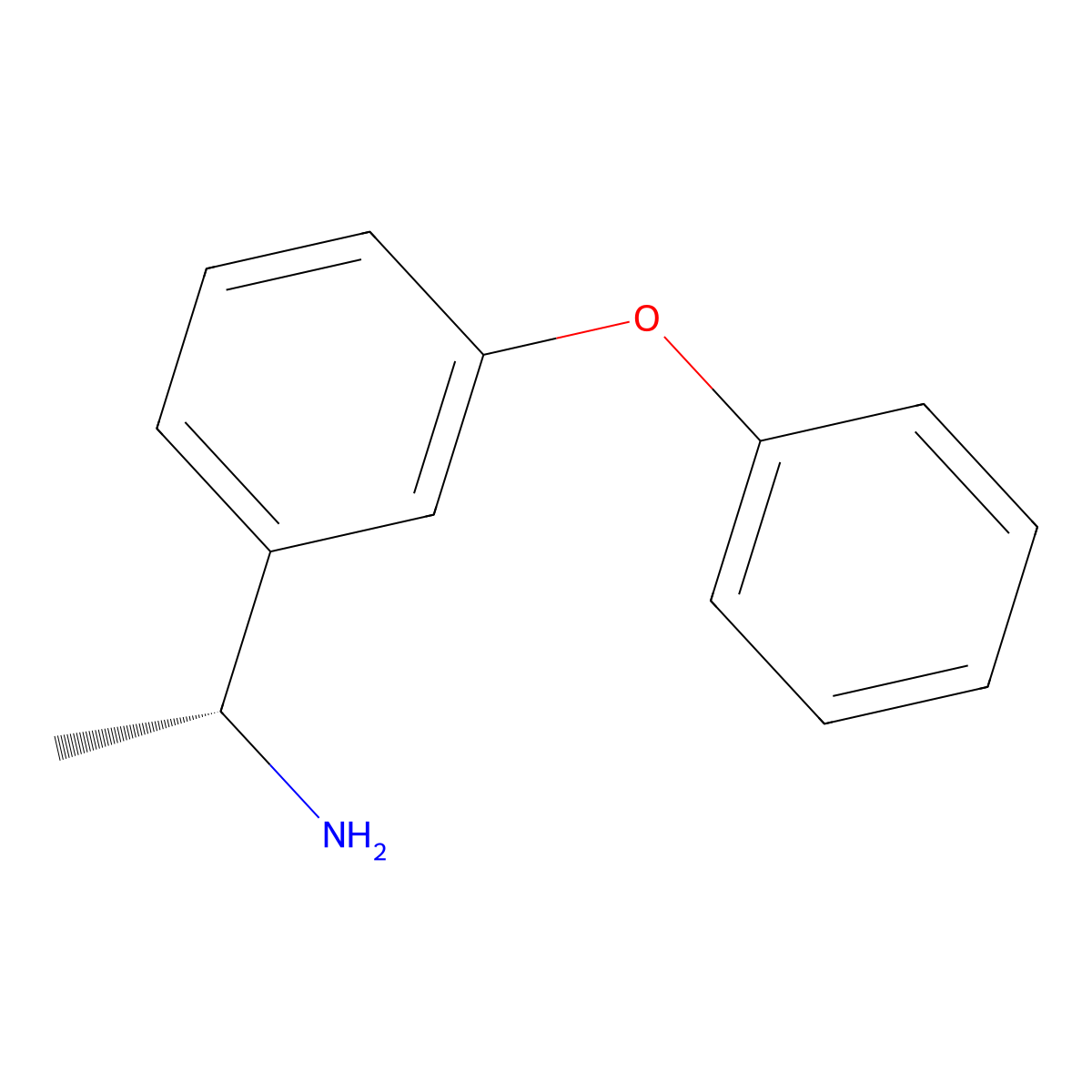 (1R)-1-(3-phenoxyphenyl)ethan-1-amine molecular structure, CAS 1212978-54-5