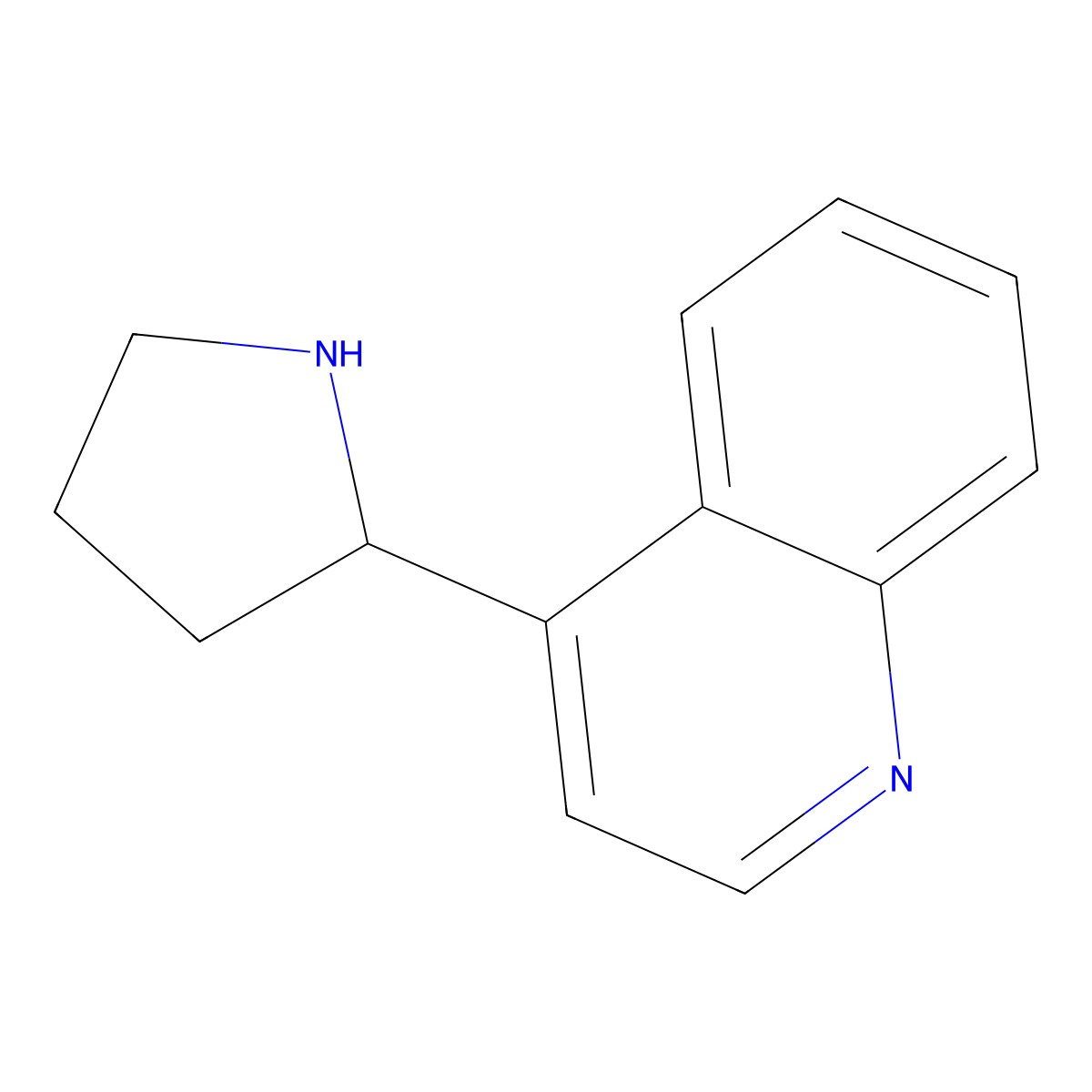 (S)-4-(Pyrrolidin-2-yl)quinoline molecular structure, CAS 1212978-64-7
