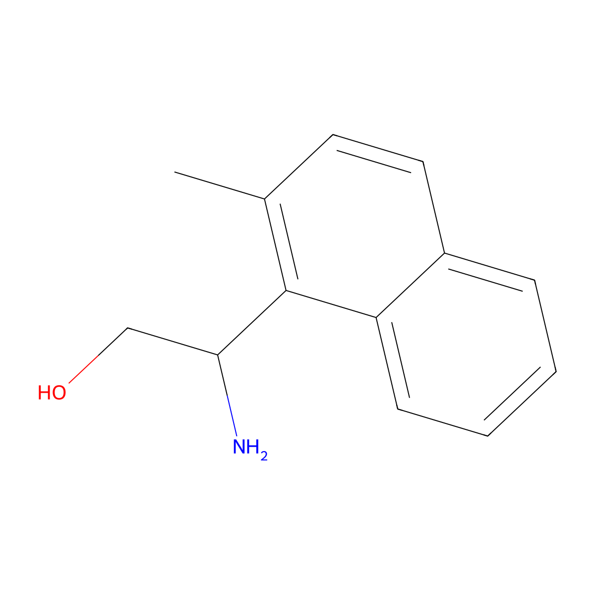 (R)-2-Amino-2-(2-methylnaphthalen-1-yl)ethanol molecular structure, CAS 1212981-67-3