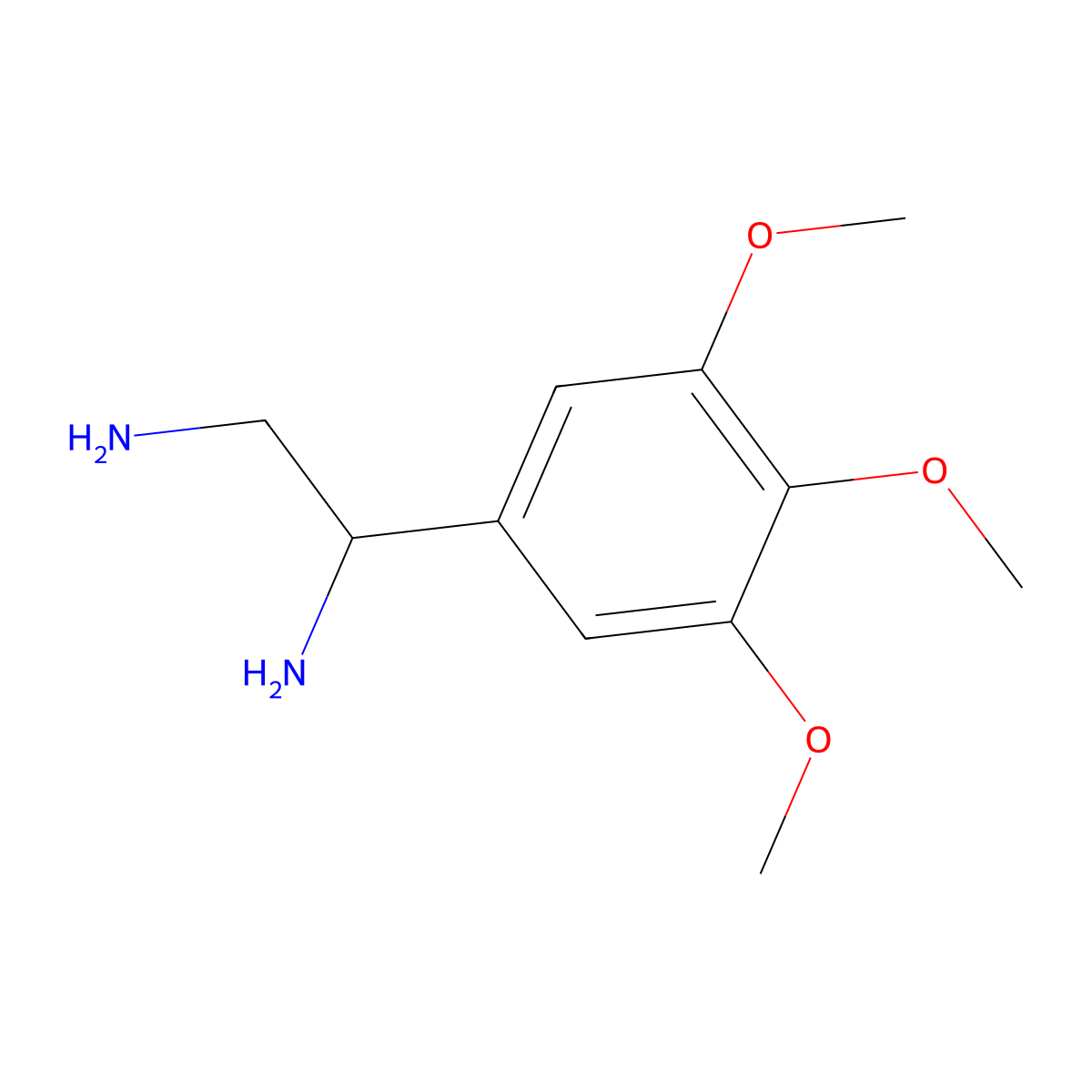 (1R)-1-(3,4,5-Trimethoxyphenyl)ethane-1,2-diamine molecular structure, CAS 1212983-02-2