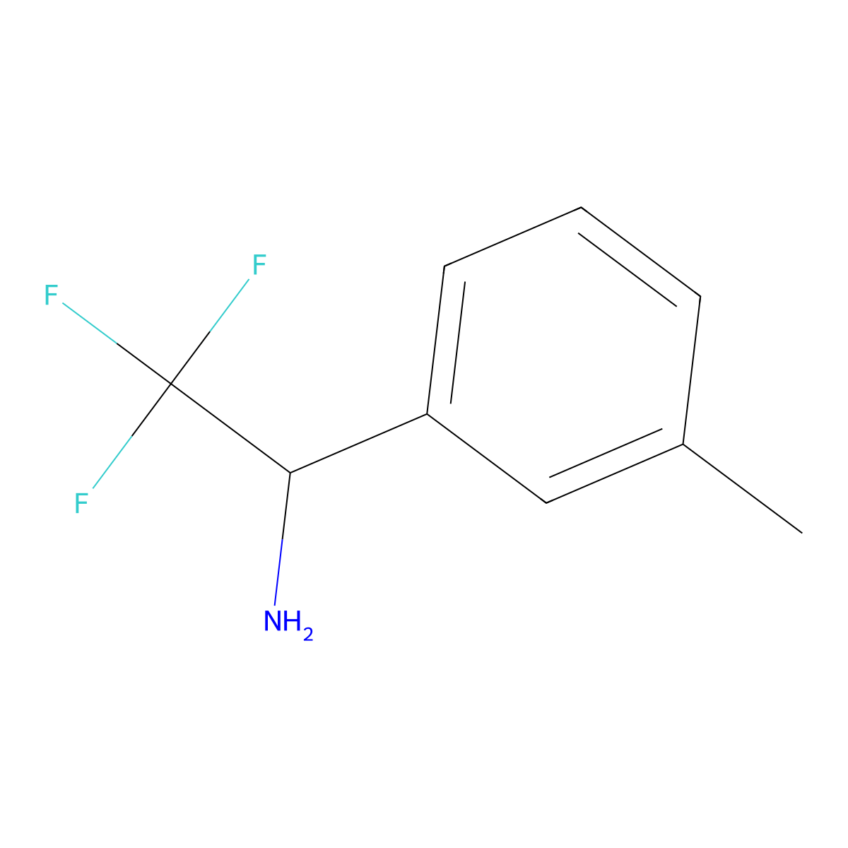 (S)-2,2,2-Trifluoro-1-(m-tolyl)ethan-1-amine molecular structure, CAS 1212984-61-6