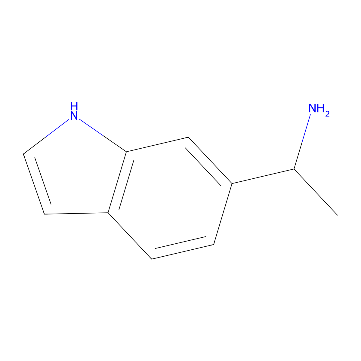 (1R)-1-(1H-indol-6-yl)ethan-1-amine molecular structure, CAS 1212994-28-9