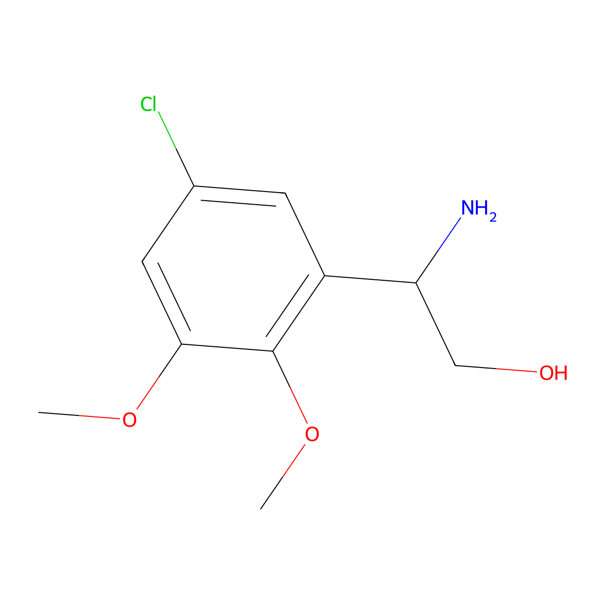 (2R)-2-Amino-2-(5-chloro-2,3-dimethoxyphenyl)ethan-1-OL molecular structure, CAS 1213000-04-4