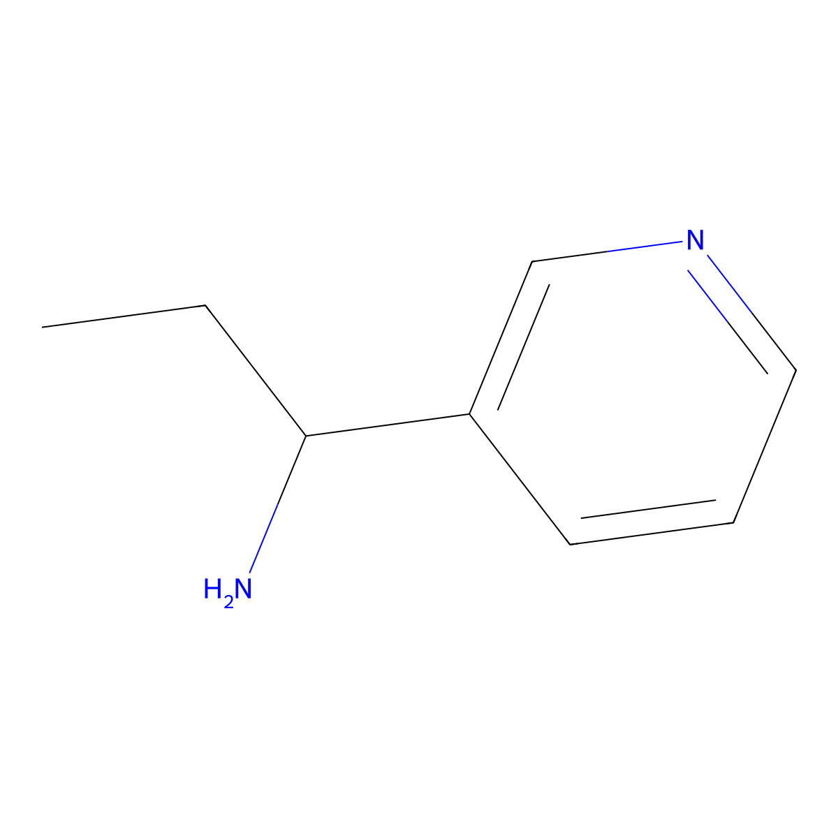 (R)-1-(Pyridin-3-yl)propan-1-amine molecular structure, CAS 1213006-38-2