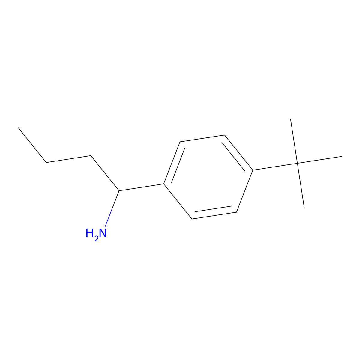 (R)-1-(4-(tert-Butyl)phenyl)butan-1-amine molecular structure, CAS 1213008-52-6