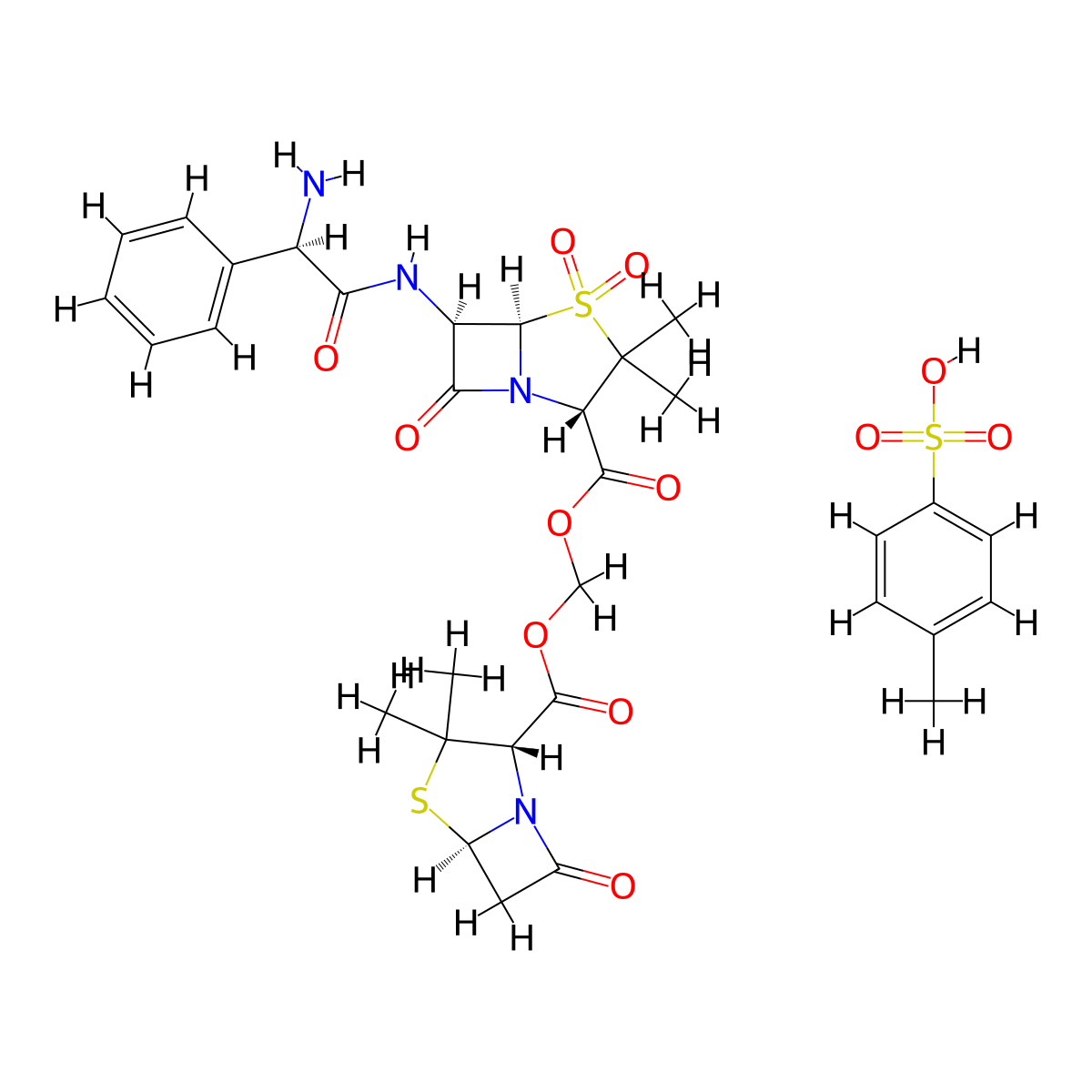 Sultamicillintosylate molecular structure, CAS 1213008-59-3