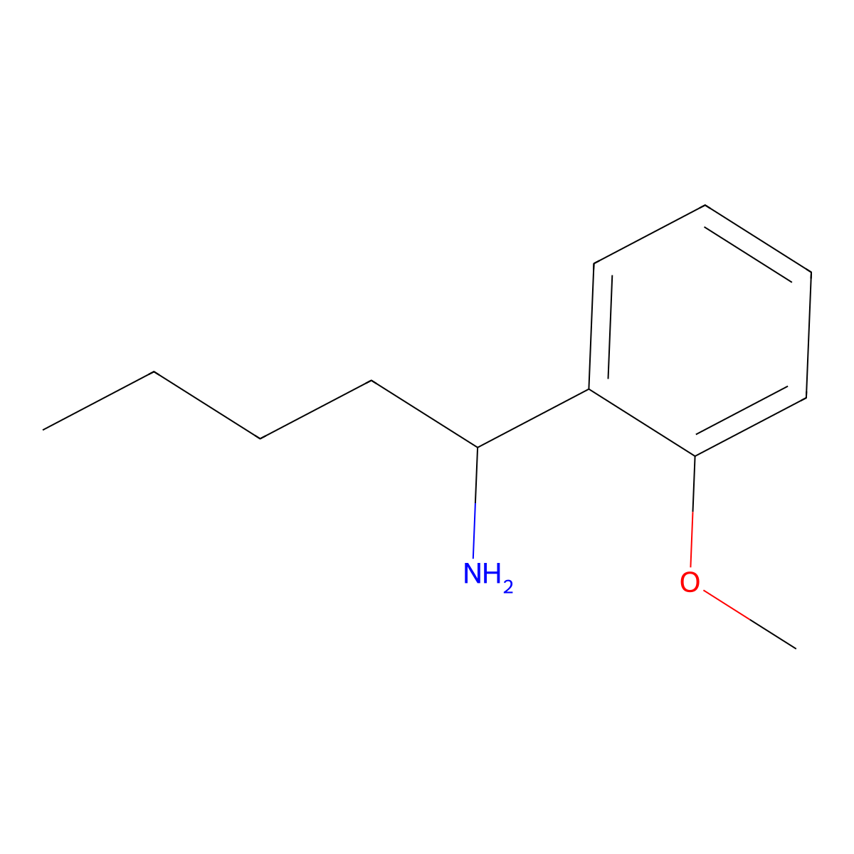 (R)-1-(2-Methoxyphenyl)pentan-1-amine molecular structure, CAS 1213010-11-7