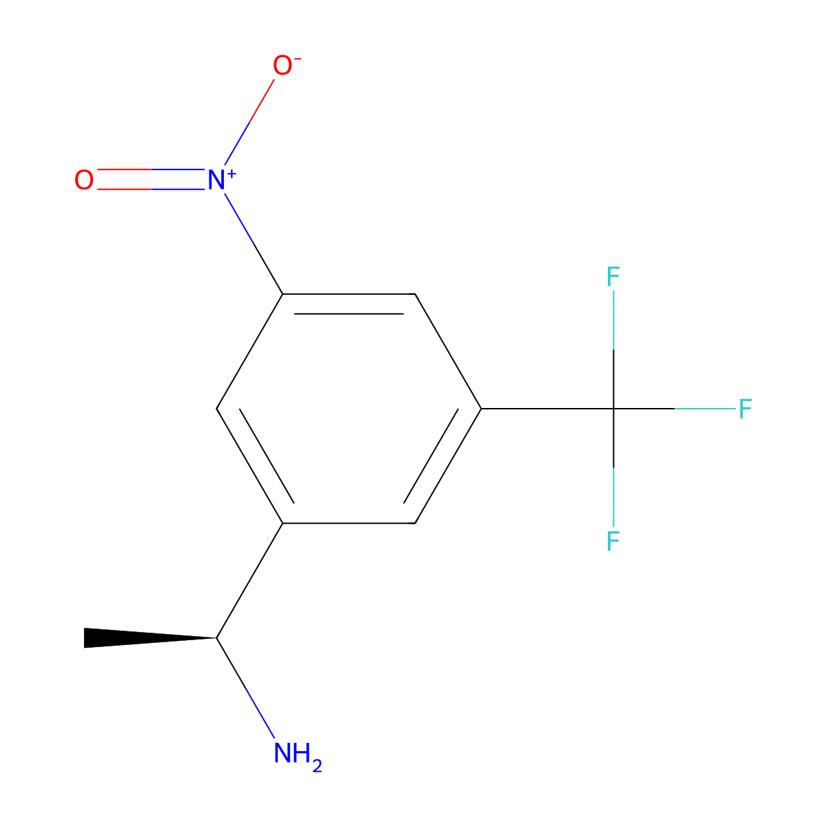 (S)-1-(3-Nitro-5-(trifluoromethyl)phenyl)ethan-1-amine molecular structure, CAS 1213014-57-3