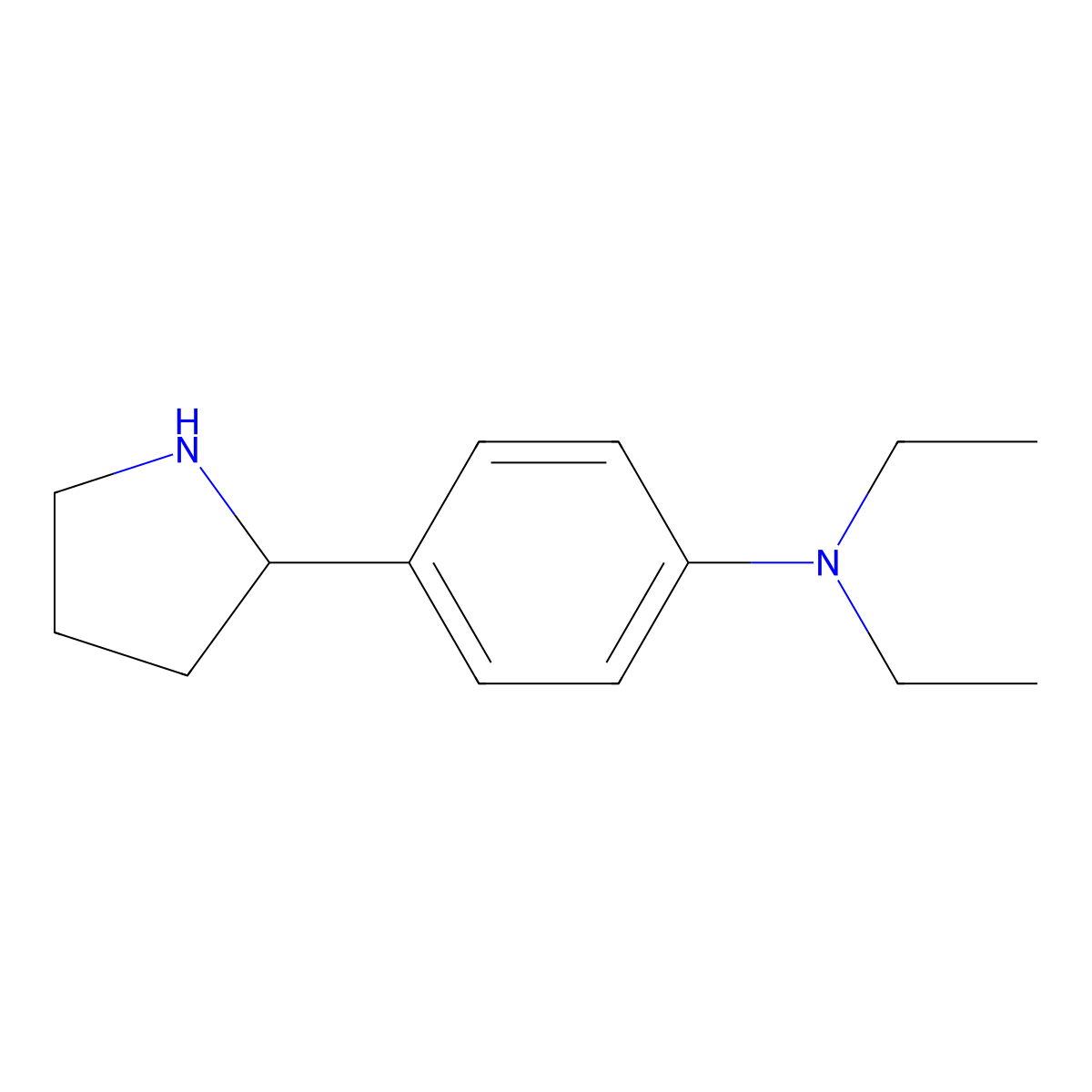 (R)-N,N-Diethyl-4-(pyrrolidin-2-yl)aniline molecular structure, CAS 1213016-97-7