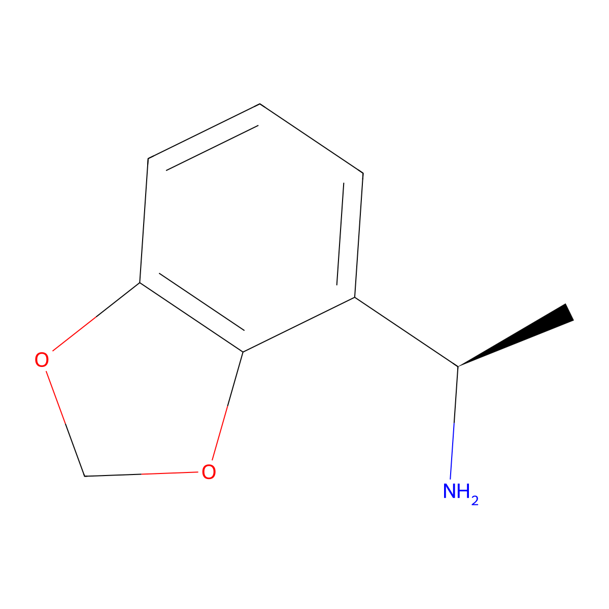 (1R)-1-(1,3-dioxaindan-4-yl)ethan-1-amine molecular structure, CAS 1213017-89-0