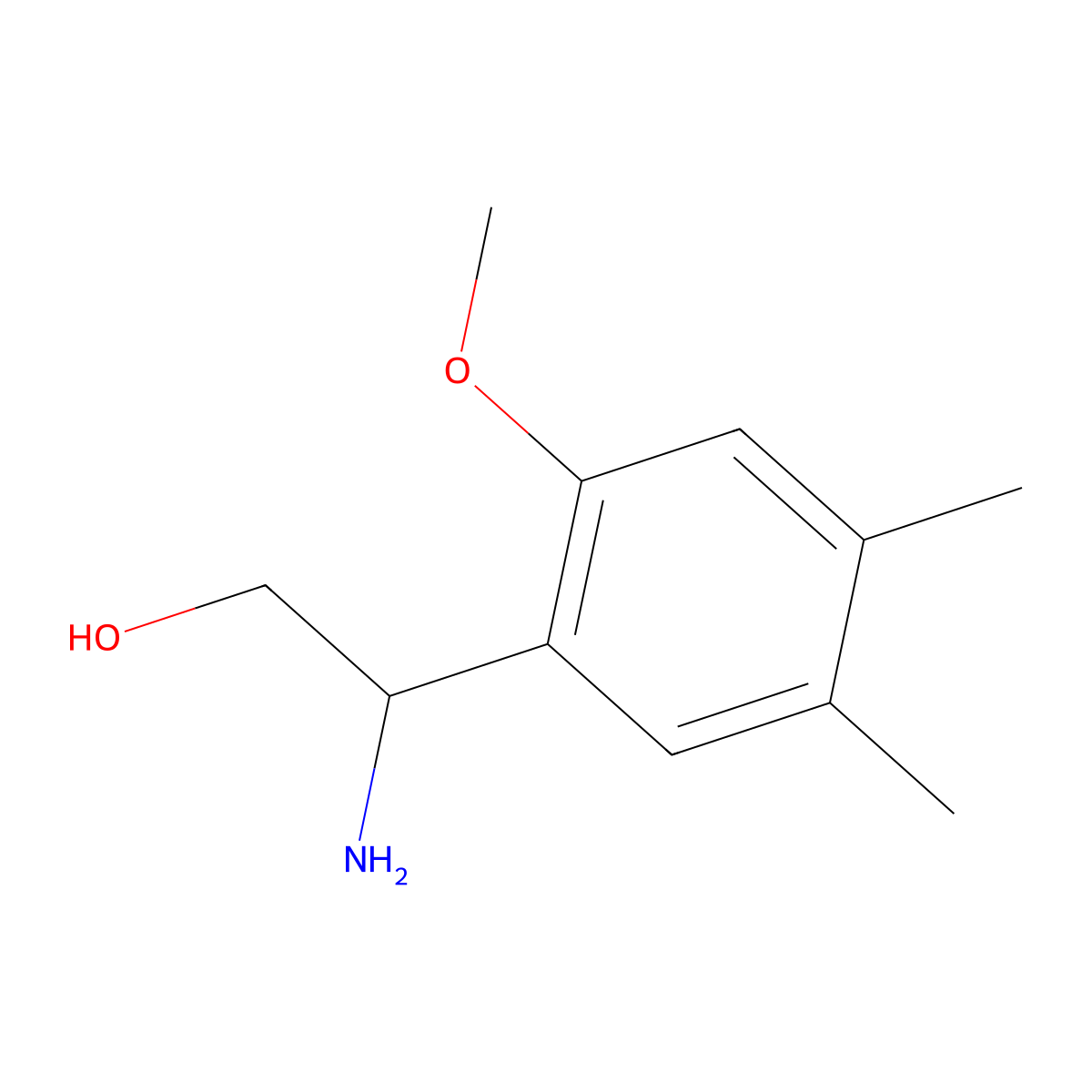 (2S)-2-Amino-2-(2-methoxy-4,5-dimethylphenyl)ethan-1-OL molecular structure, CAS 1213021-74-9