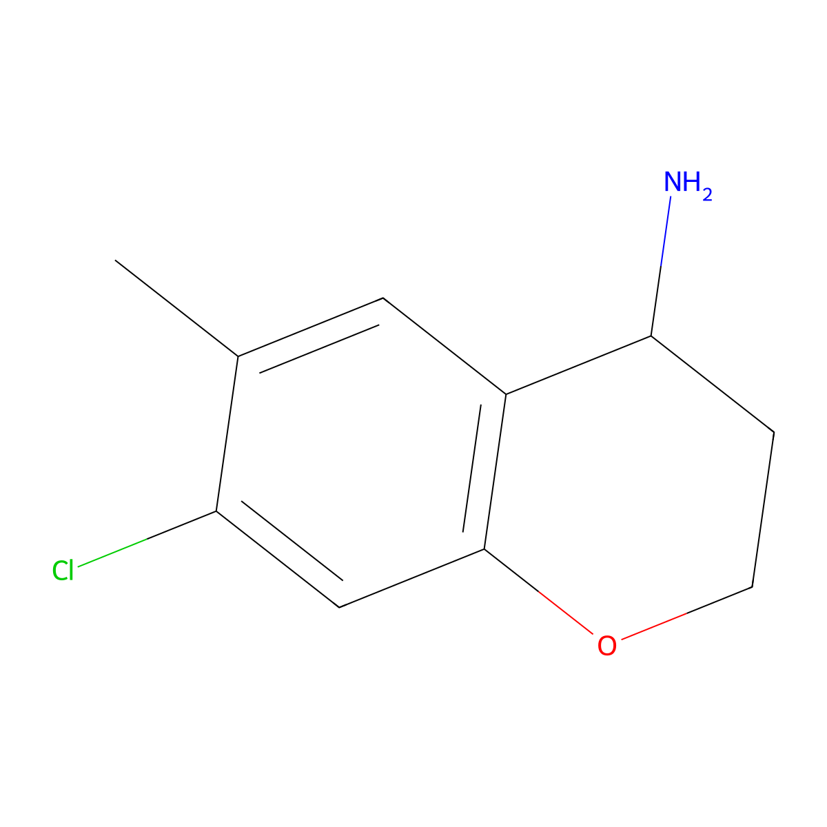 (S)-7-Chloro-6-methylchroman-4-amine molecular structure, CAS 1213022-61-7
