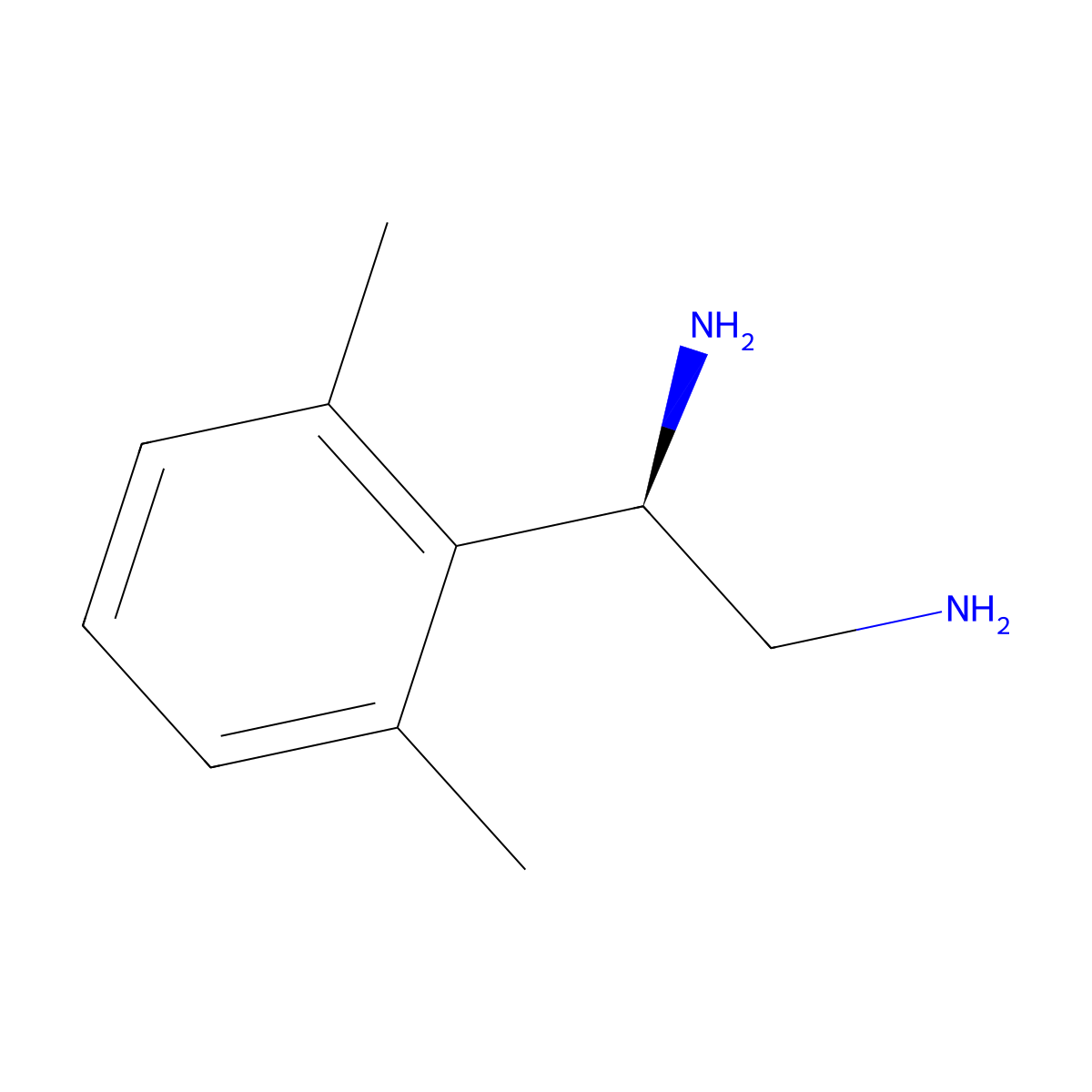 (1R)-1-(2,6-Dimethylphenyl)ethane-1,2-diamine molecular structure, CAS 1213024-80-6