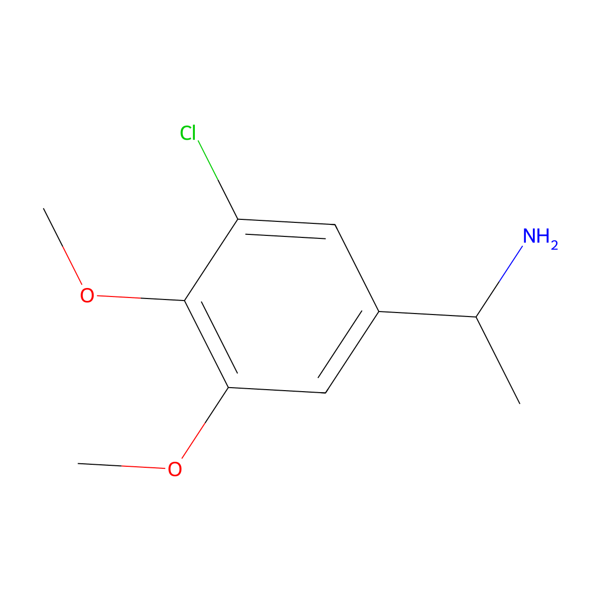 (1r)-1-(3-Chloro-4,5-dimethoxyphenyl)ethan-1-amine molecular structure, CAS 1213030-14-8