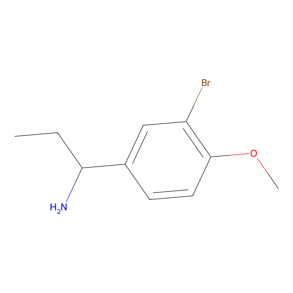(S)-1-(3-Bromo-4-methoxyphenyl)propan-1-amine molecular structure, CAS 1213034-35-5