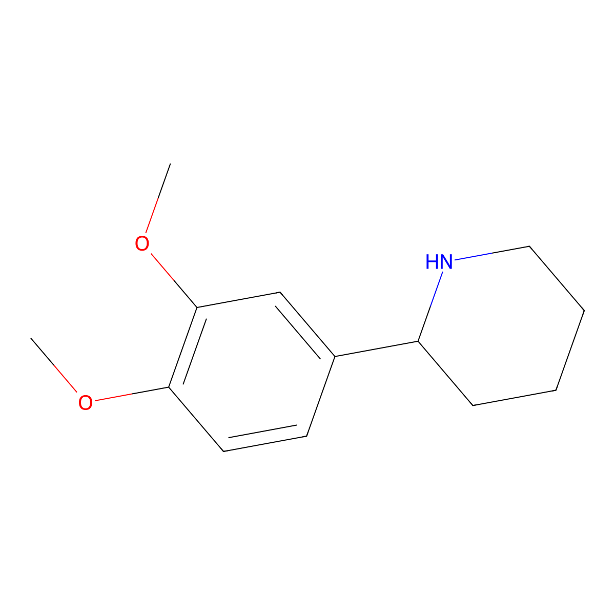 (R)-2-(3,4-Dimethoxyphenyl)piperidine molecular structure, CAS 1213039-61-2