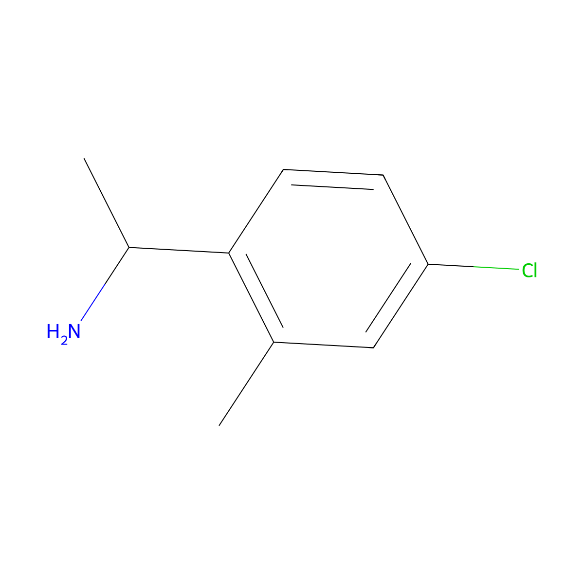 (R)-1-(4-Chloro-2-methylphenyl)ethanamine molecular structure, CAS 1213041-18-9