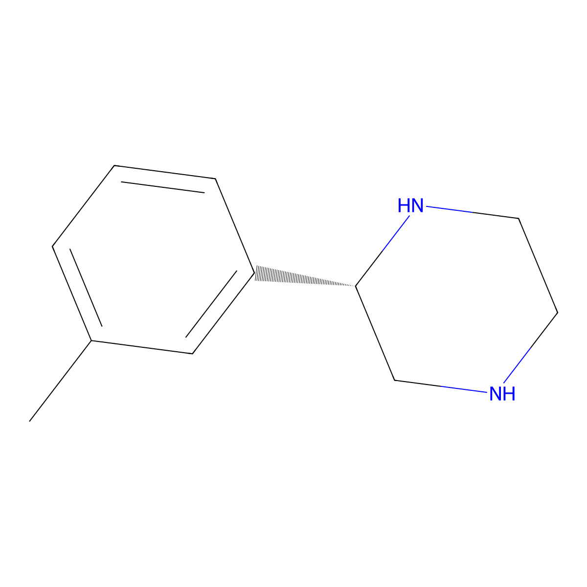 (S)-2-(m-Tolyl)piperazine molecular structure, CAS 1213042-01-3