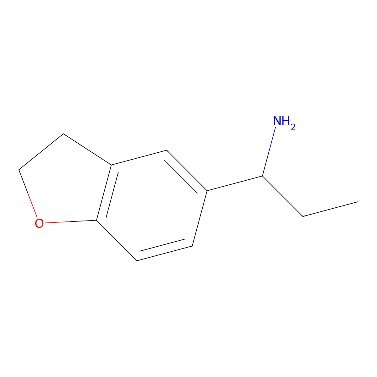 (1R)-1-(2,3-dihydro-1-benzofuran-5-yl)propan-1-amine molecular structure, CAS 1213044-92-8