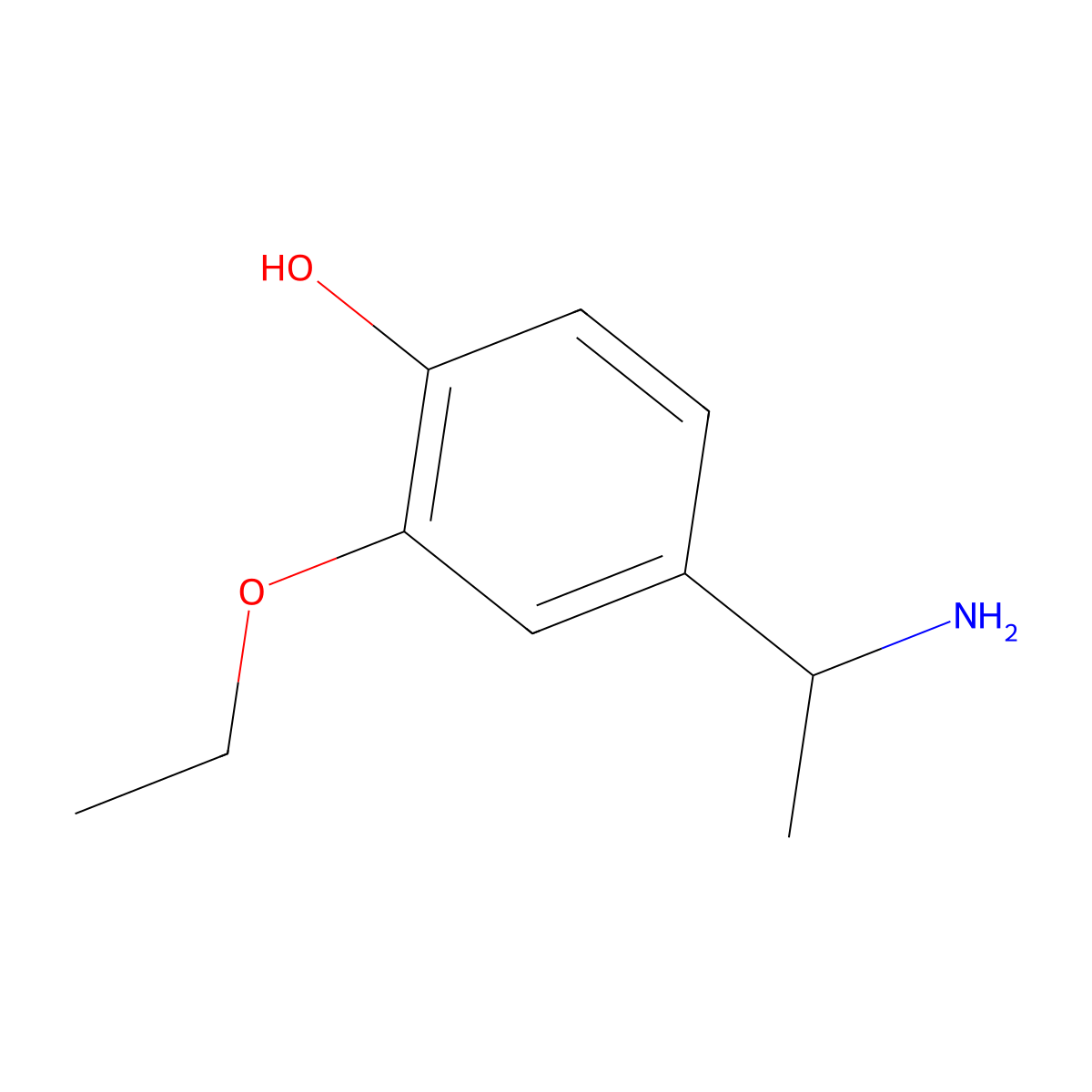 4-[(1S)-1-aminoethyl]-2-ethoxyphenol molecular structure, CAS 1213046-25-3