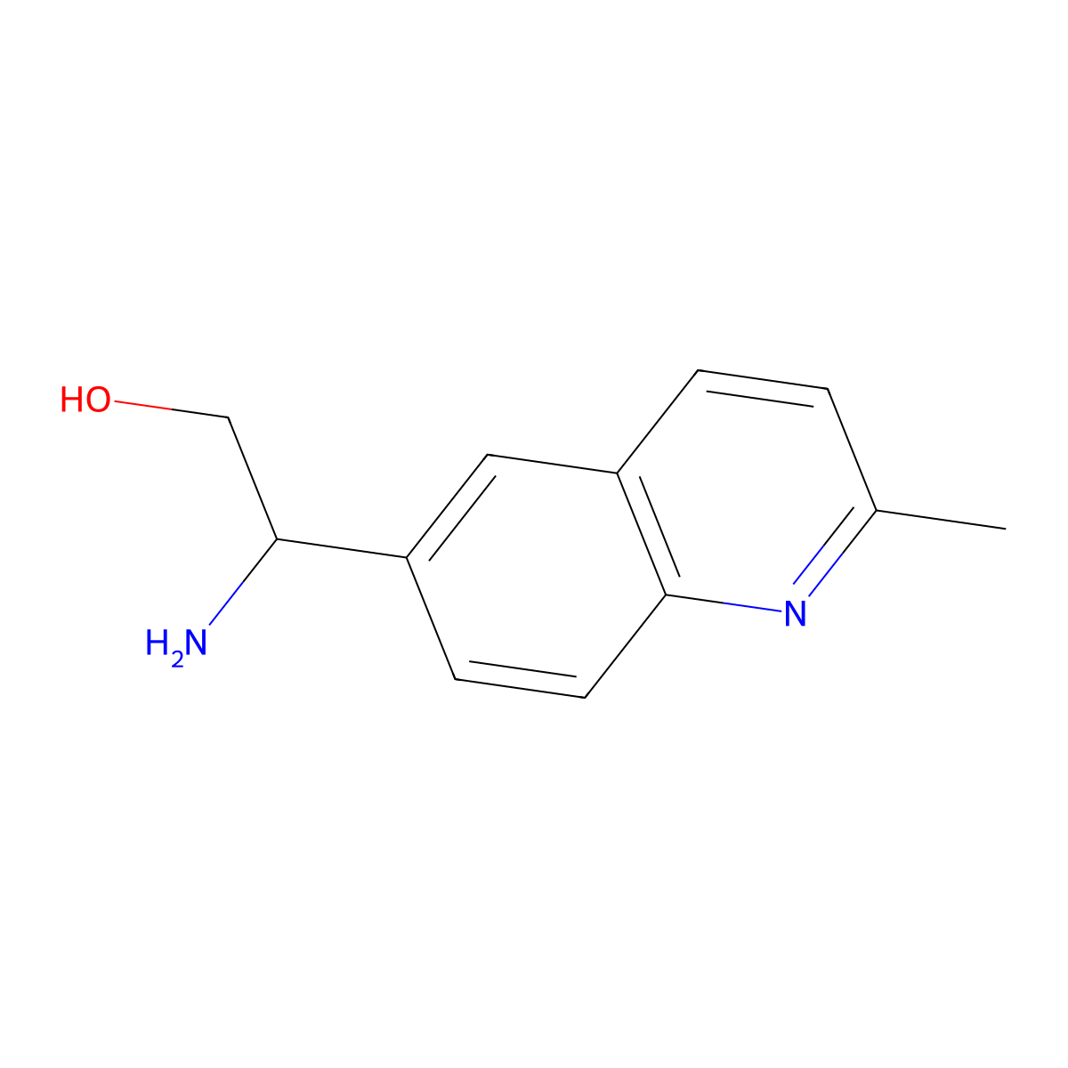 (s)-2-Amino-2-(2-methylquinolin-6-yl)ethan-1-ol molecular structure, CAS 1213046-64-0