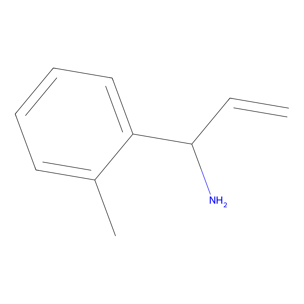 (1R)-1-(2-Methylphenyl)prop-2-enylamine molecular structure, CAS 1213047-60-9