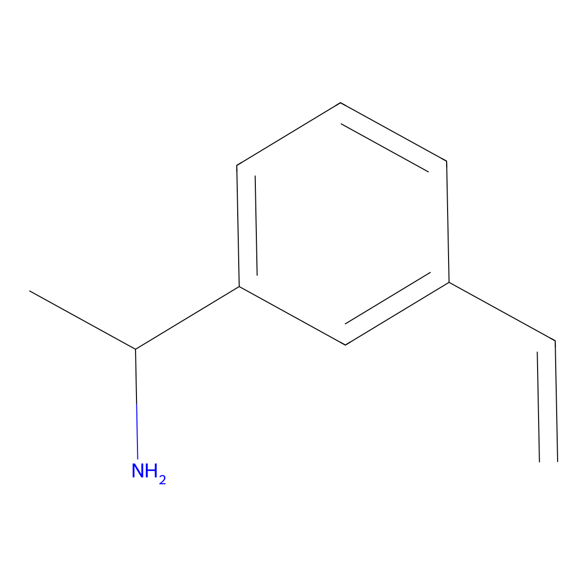 (1R)-1-(3-Vinylphenyl)ethylamine molecular structure, CAS 1213047-69-8
