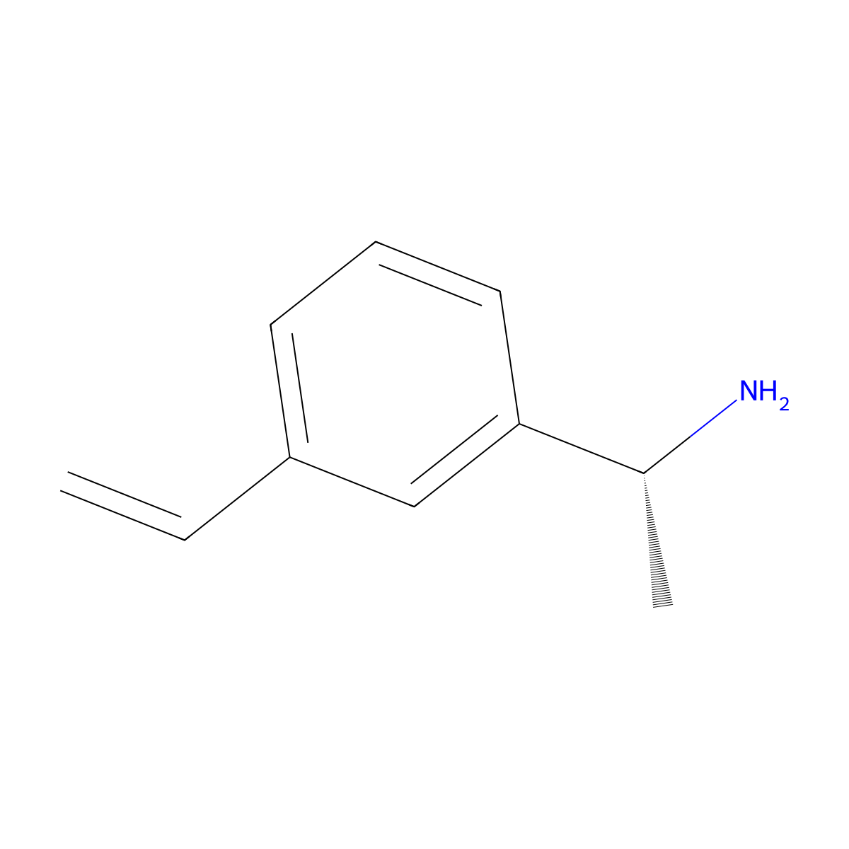 (1R)-1-(3-Vinylphenyl)ethylamine molecular structure, CAS 1213047-69-8