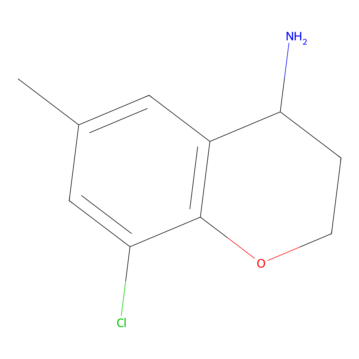 (R)-8-Chloro-6-methylchroman-4-amine molecular structure, CAS 1213049-44-5