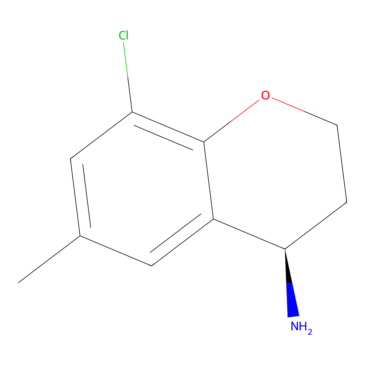 (R)-8-Chloro-6-methylchroman-4-amine molecular structure, CAS 1213049-44-5