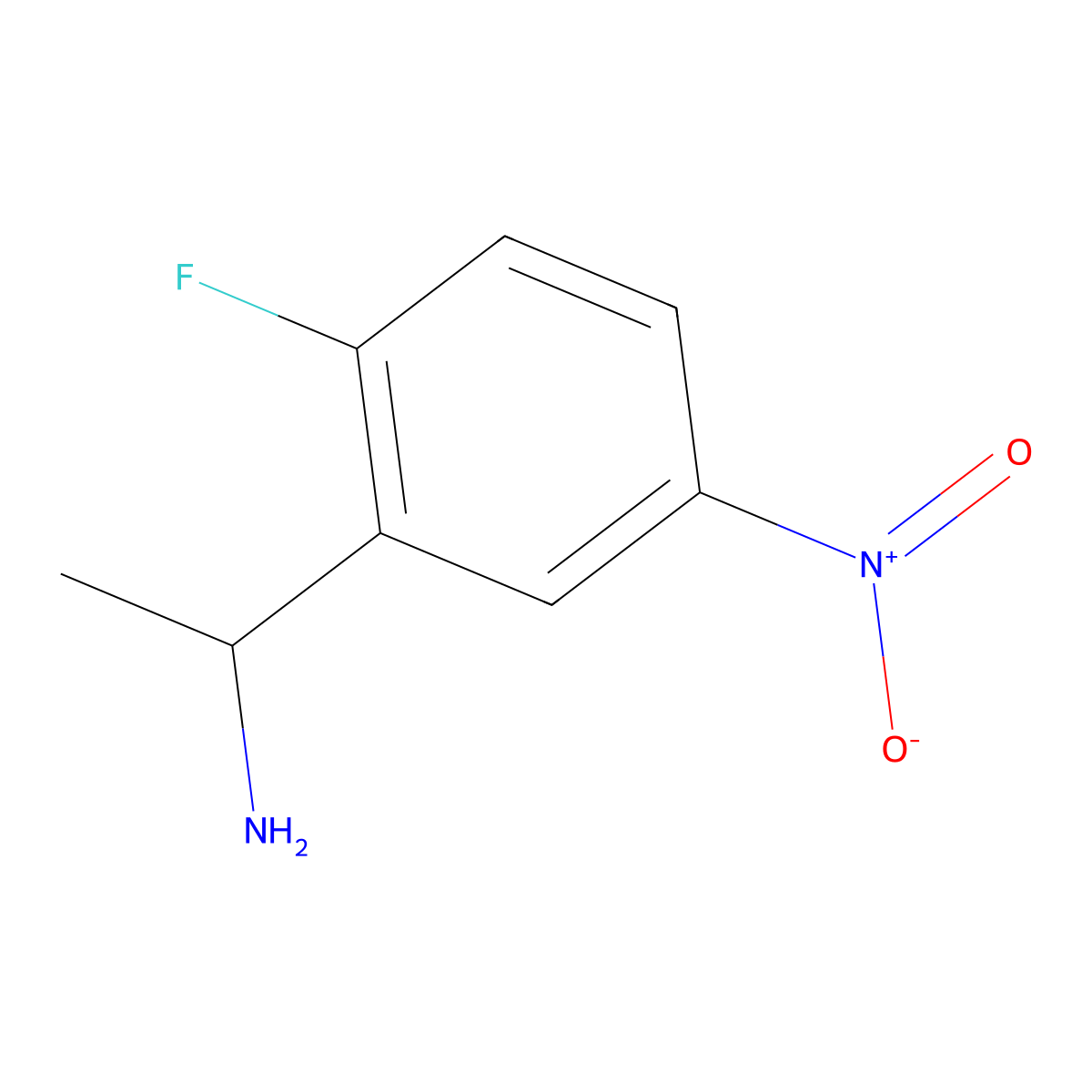 (R)-1-(2-Fluoro-5-nitrophenyl)ethan-1-amine molecular structure, CAS 1213050-62-4