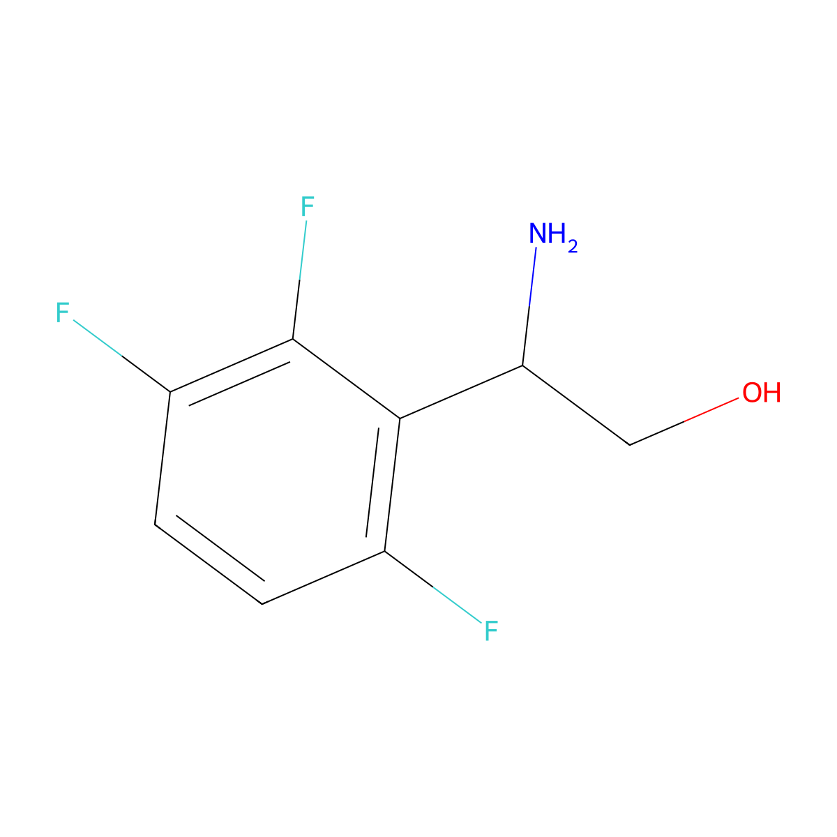 (2R)-2-Amino-2-(2,3,6-trifluorophenyl)ethan-1-OL molecular structure, CAS 1213059-04-1