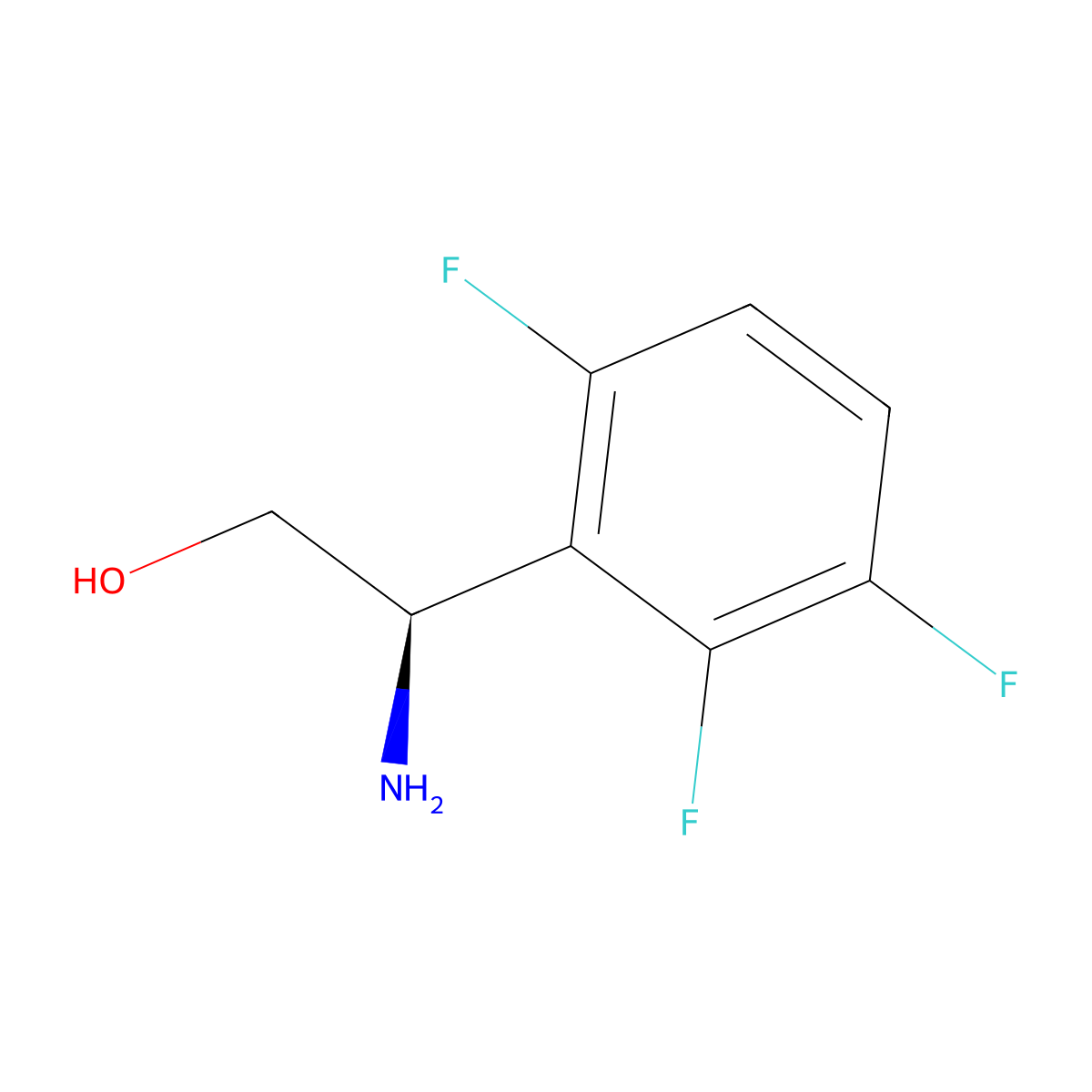 (2R)-2-Amino-2-(2,3,6-trifluorophenyl)ethan-1-OL molecular structure, CAS 1213059-04-1