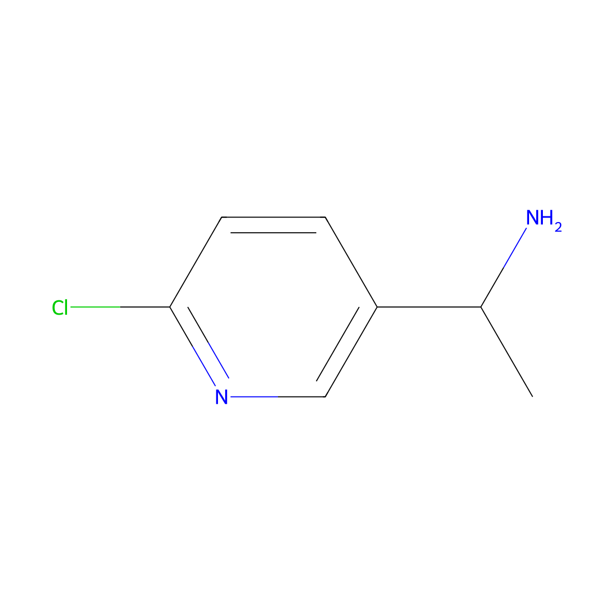 (R)-1-(6-chloropyridin-3-yl)ethanamine molecular structure, CAS 1213062-83-9