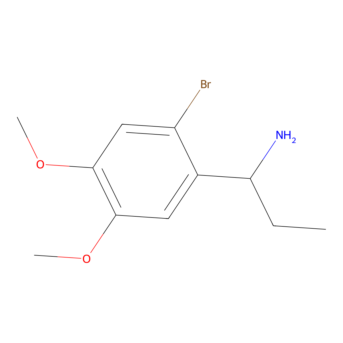 (1R)-1-(2-bromo-4,5-dimethoxyphenyl)propan-1-amine molecular structure, CAS 1213064-85-7