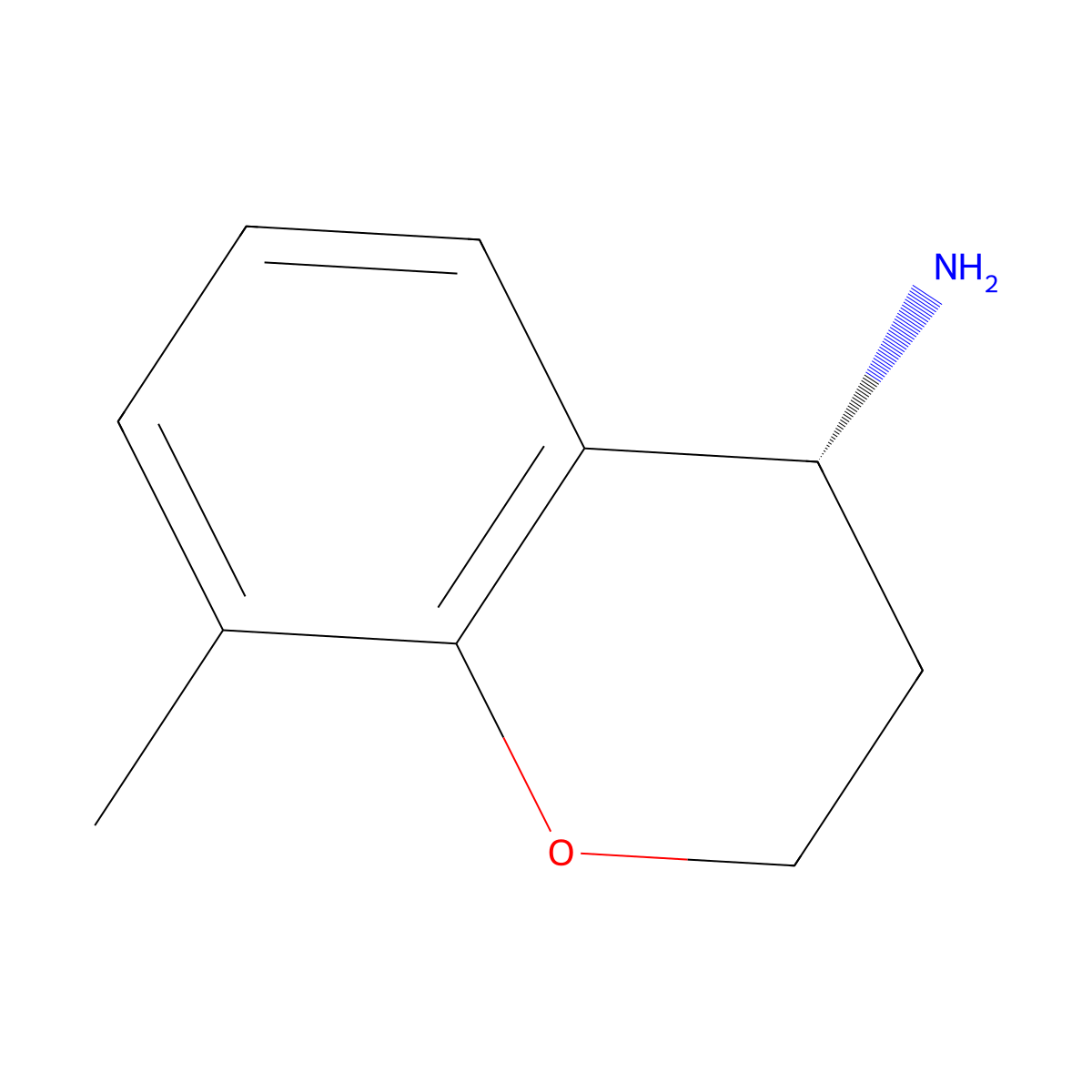 (R)-8-Methylchroman-4-amine molecular structure, CAS 1213065-29-2