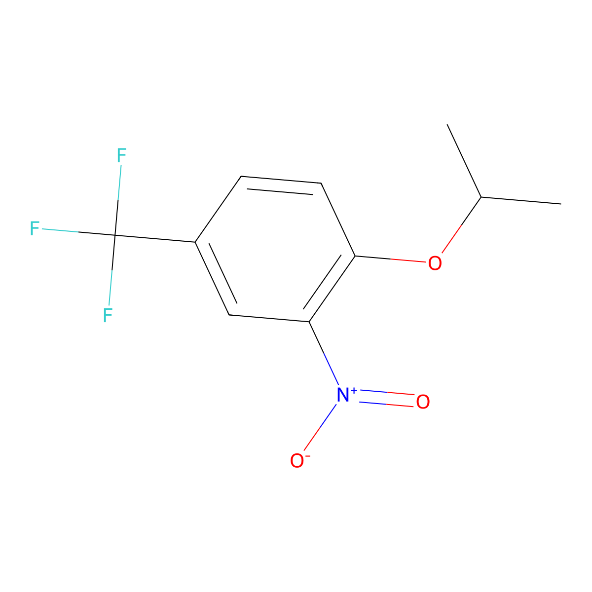 2-Nitro-1-(propan-2-yloxy)-4-(trifluoromethyl)benzene molecular structure, CAS 121307-22-0