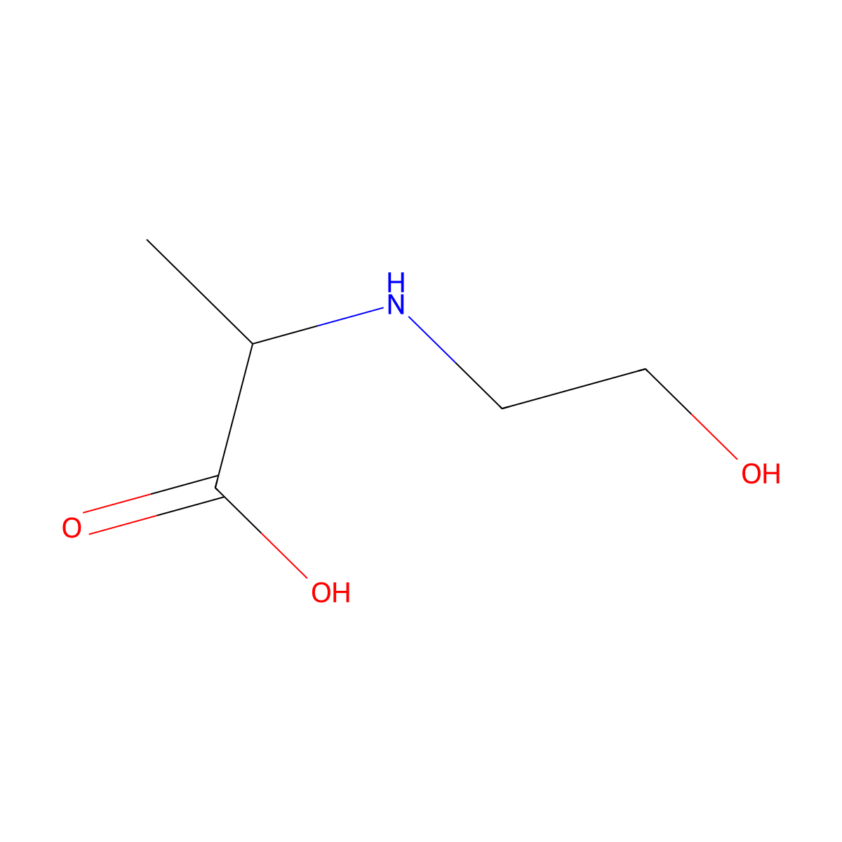 (2-Hydroxyethyl)alanine molecular structure, CAS 121307-72-0