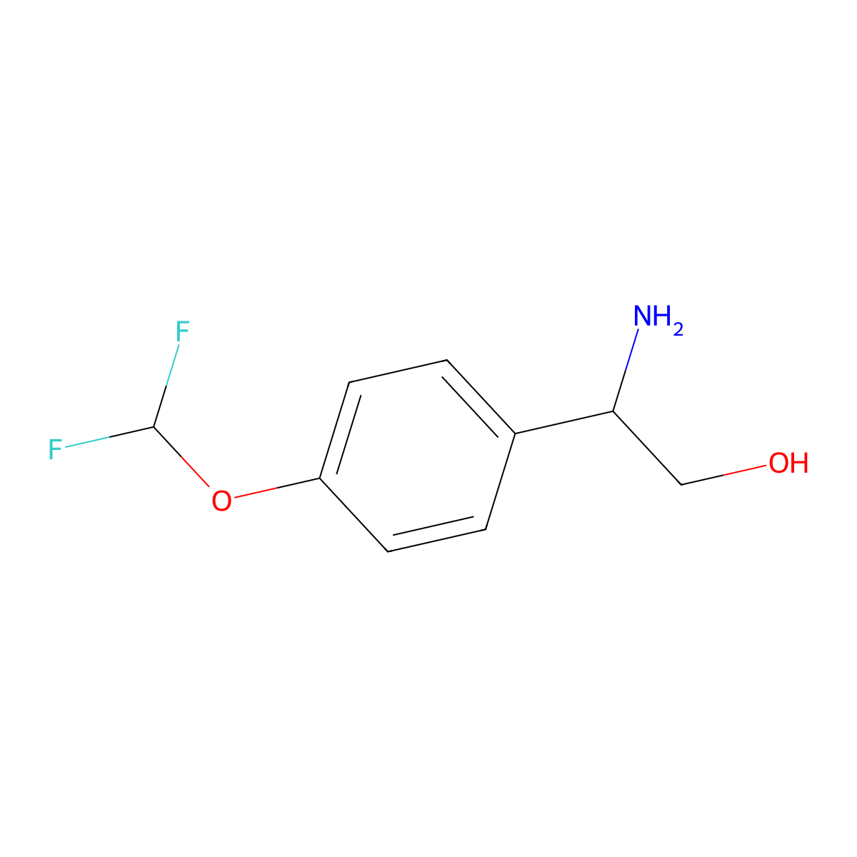 (2S)-2-Amino-2-[4-(difluoromethoxy)phenyl]ethan-1-OL molecular structure, CAS 1213073-80-3
