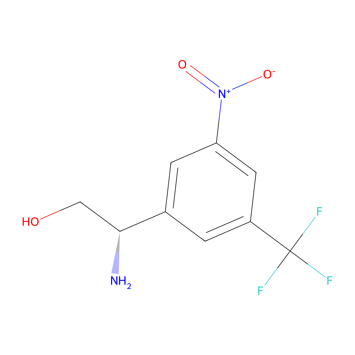 (s)-2-Amino-2-(3-nitro-5-(trifluoromethyl)phenyl)ethan-1-ol molecular structure, CAS 1213077-72-5