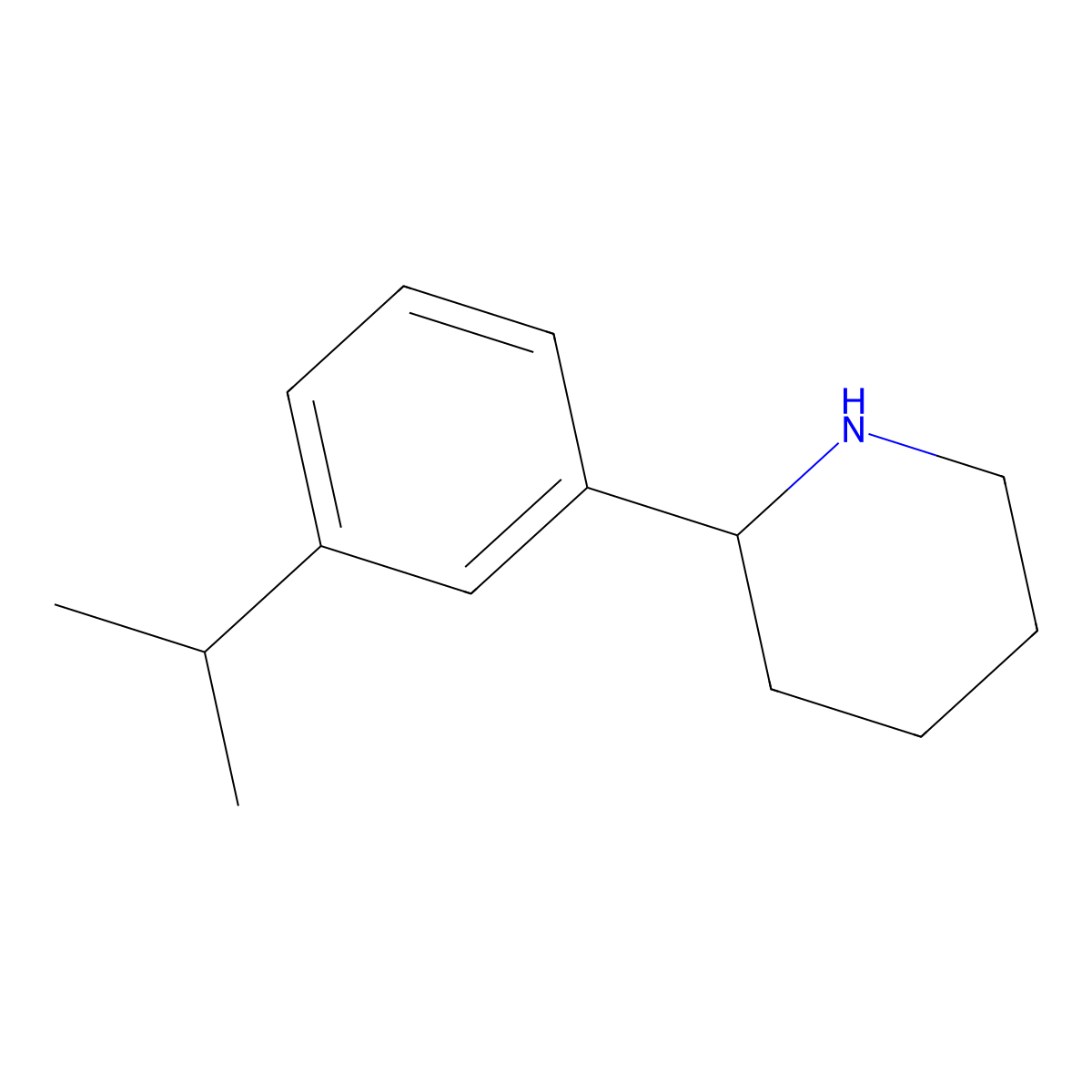 (R)-2-(3-Isopropylphenyl)piperidine molecular structure, CAS 1213078-86-4