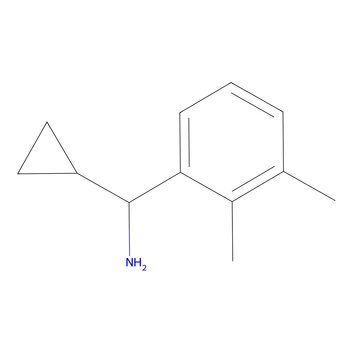 (S)-cyclopropyl(2,3-dimethylphenyl)methanamine molecular structure, CAS 1213079-29-8
