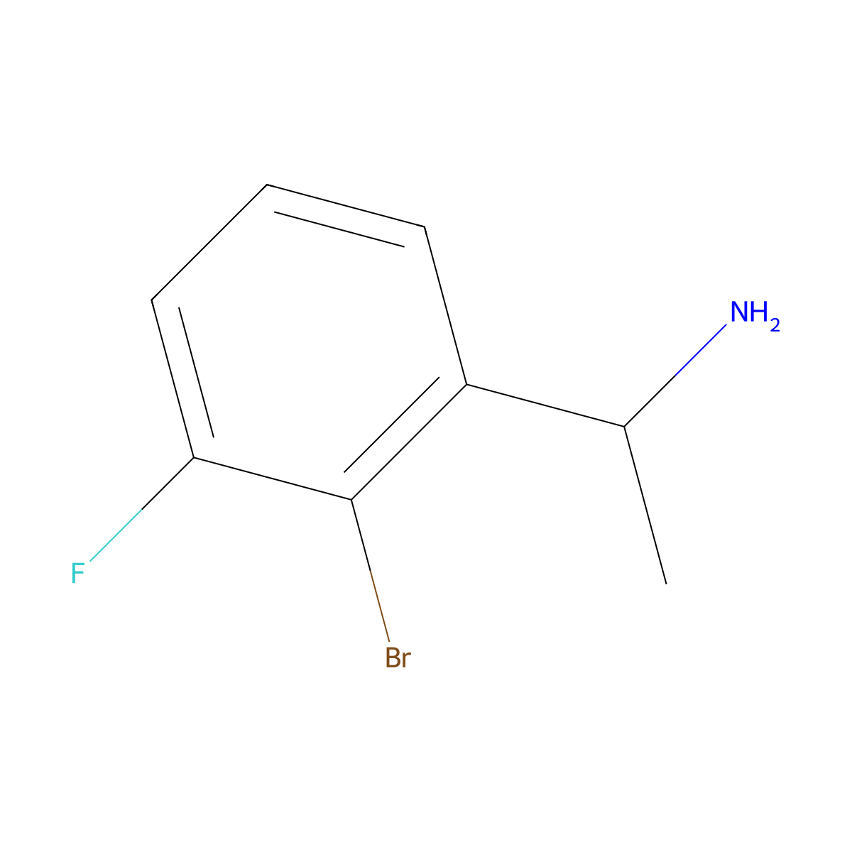 (R)-1-(2-Bromo-3-fluorophenyl)ethan-1-amine molecular structure, CAS 1213085-79-0