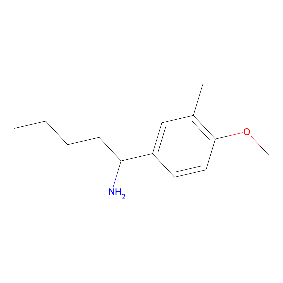 (S)-1-(4-Methoxy-3-methylphenyl)pentan-1-amine molecular structure, CAS 1213085-90-5