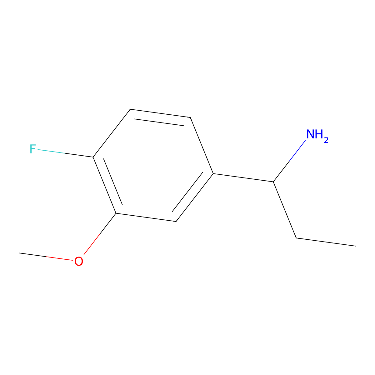 (R)-1-(4-Fluoro-3-methoxyphenyl)propan-1-amine molecular structure, CAS 1213089-54-3