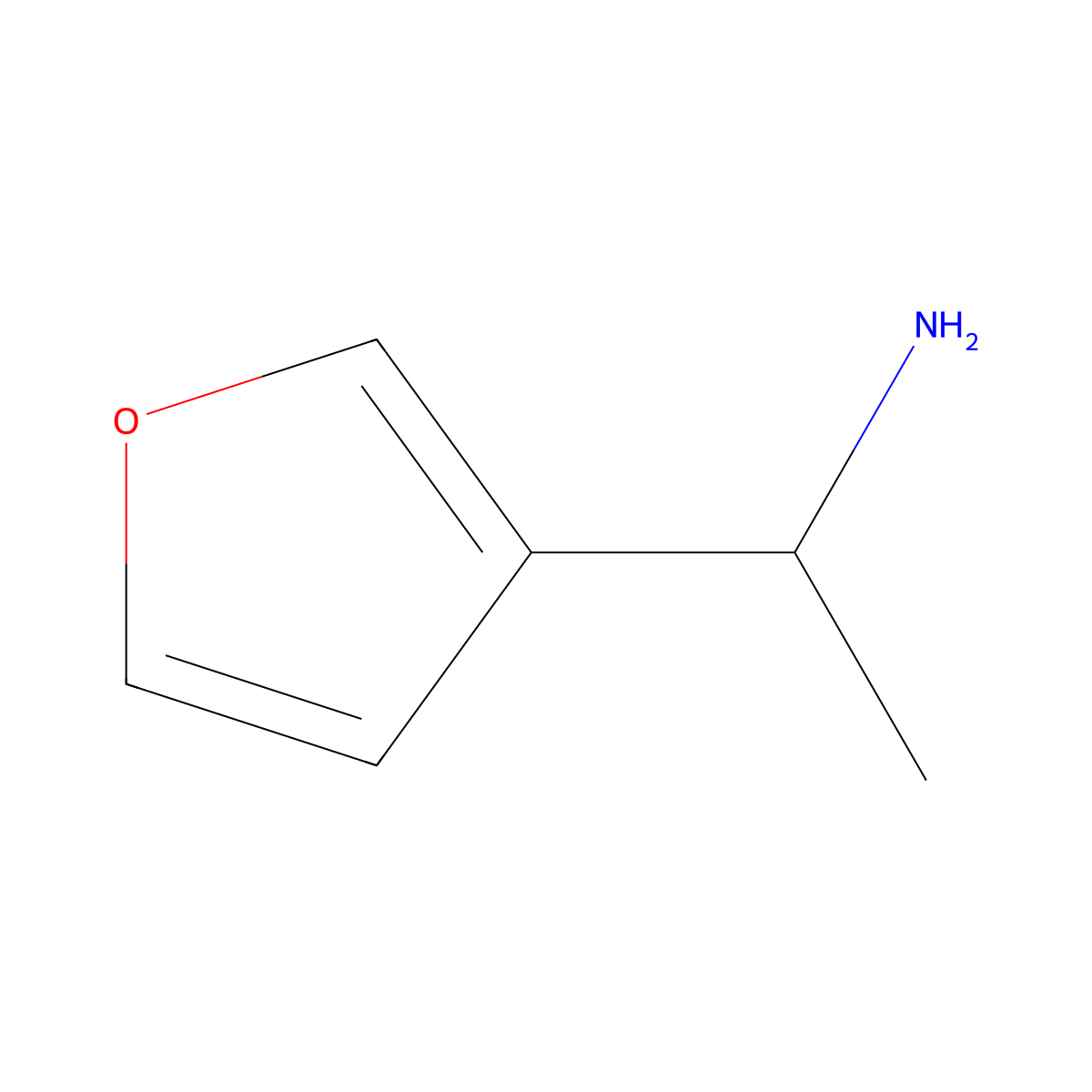(1R)-1-(3-Furyl)ethylamine molecular structure, CAS 1213091-54-3