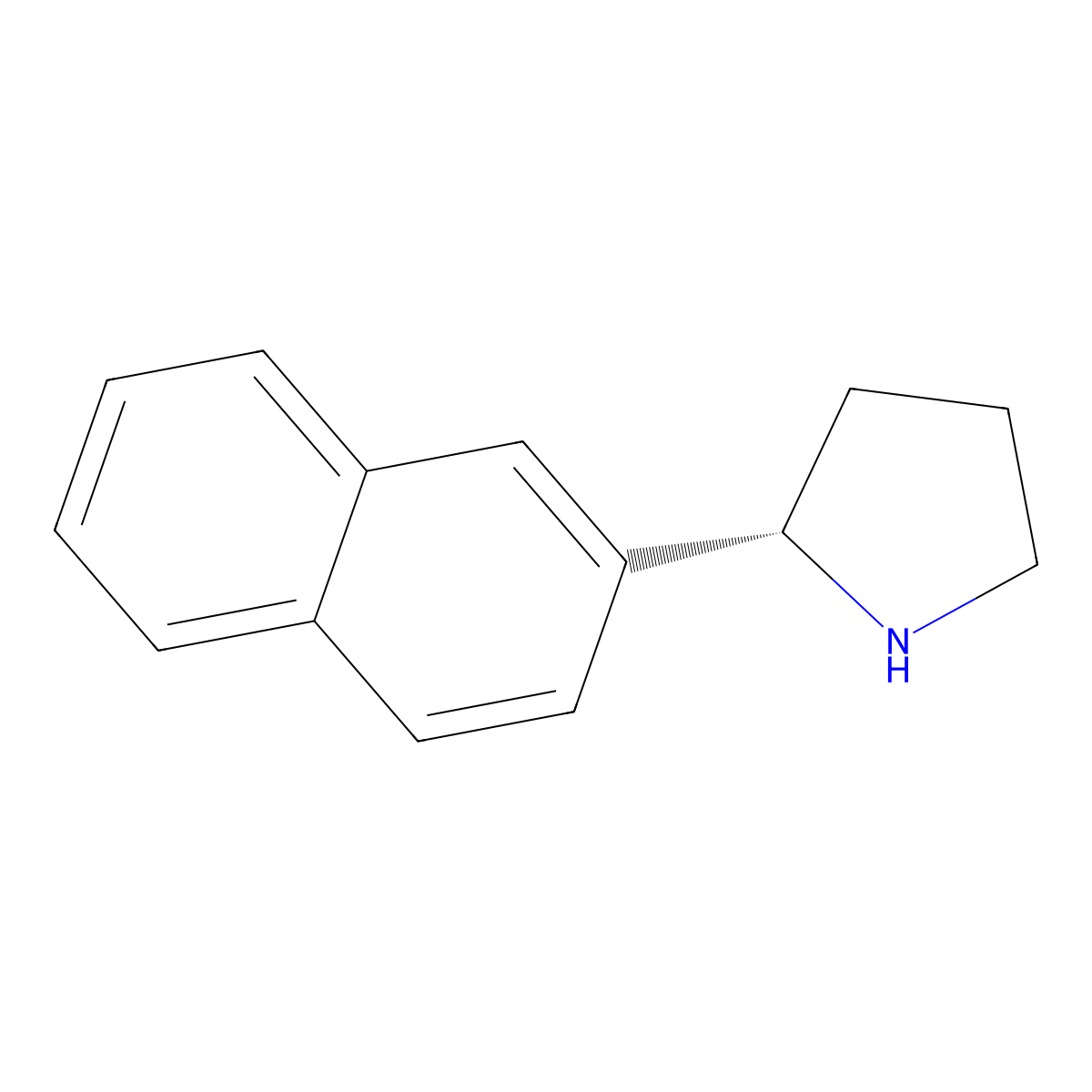 (S)-2-(Naphthalen-2-yl)pyrrolidine molecular structure, CAS 1213092-12-6